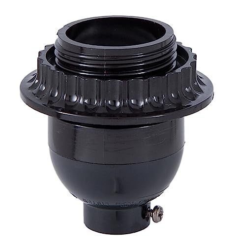B&P Lamp® Short Keyless Phenolic Socket, Med. Base, has Threaded Shell with Ring - Image 2