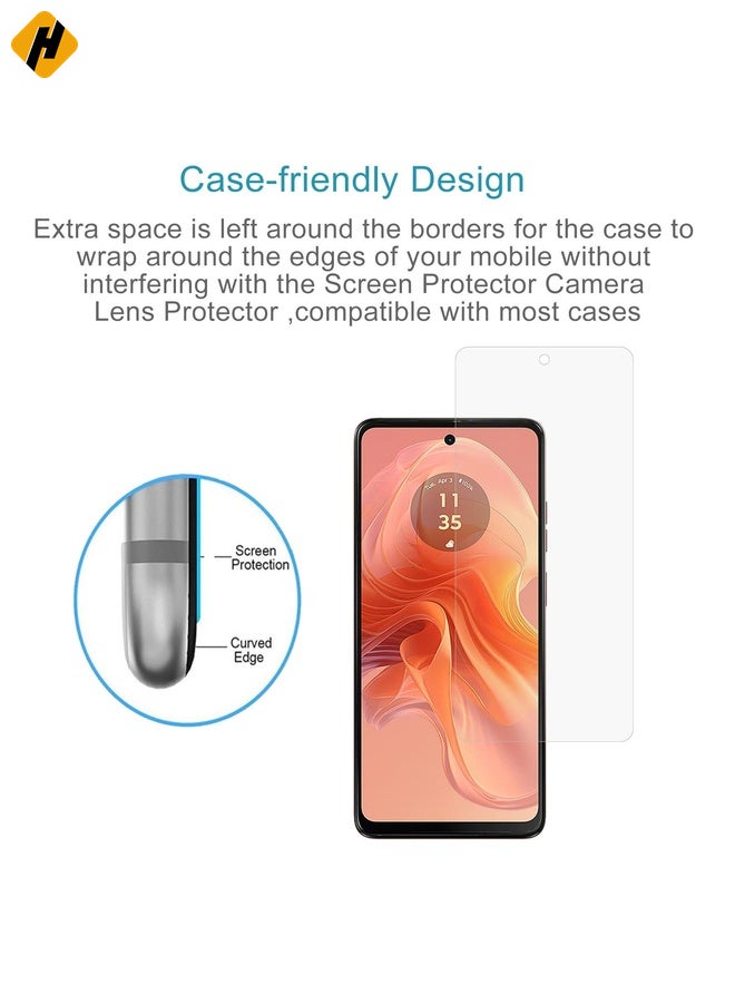 HuHa Screen Protector For Motorola Moto G04 50pcs 0.26mm 9H 2.5D Tempered Glass Film - Image 3