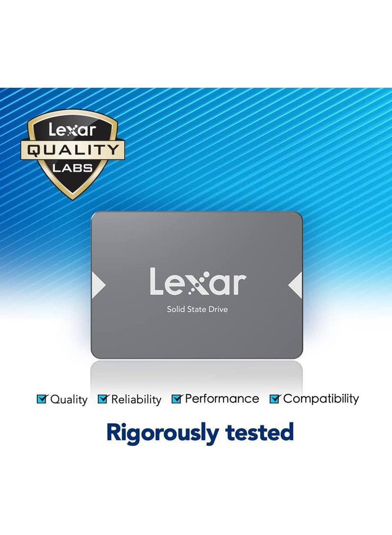 Lexar 128GB NS100 SSD 2.5” SATA III Internal Solid State Drive, Up To 520MB/s Read, Gray (LNS100-128RBNA) 128 GB - Image 5