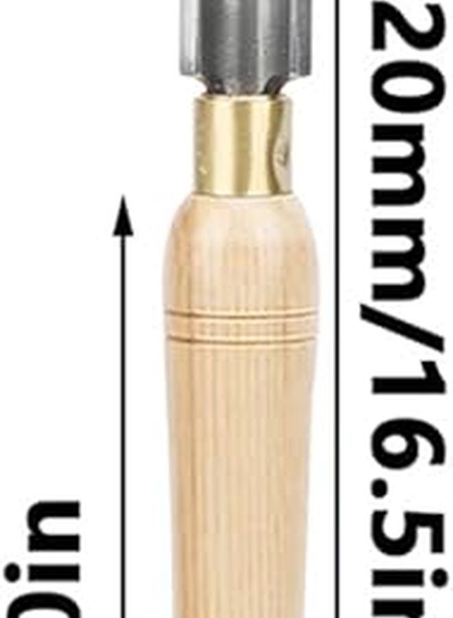 25 مم مخرطة خشب إزميل إزميل أداة بمقبض خشب صلب أداة خراطة خشب مقاومة للصدمات - Image 3