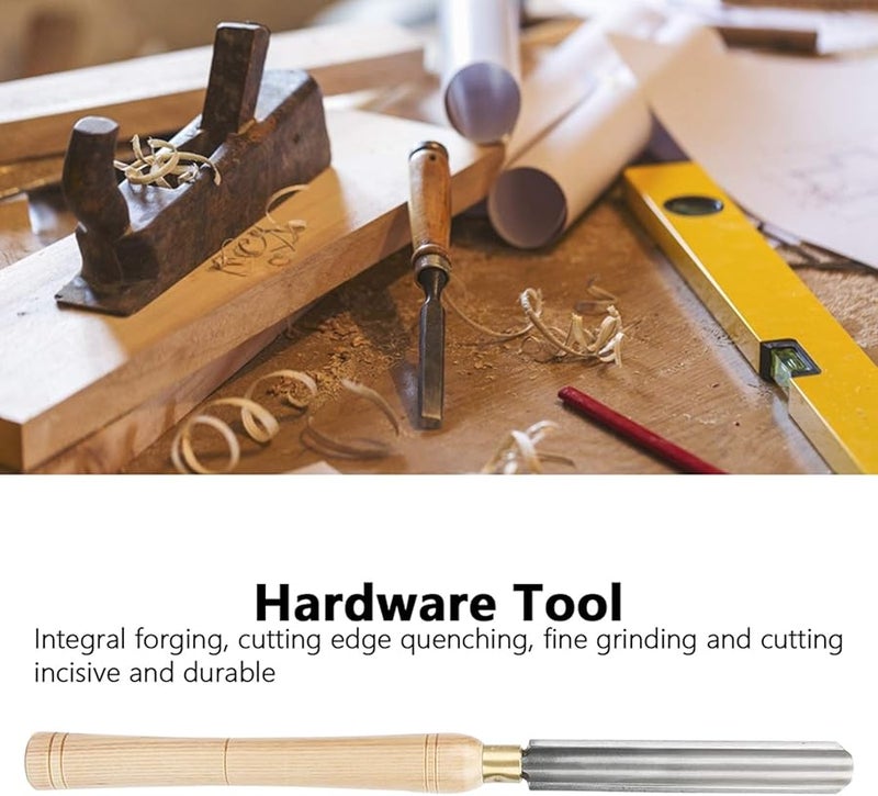 25 مم مخرطة خشب إزميل إزميل أداة بمقبض خشب صلب أداة خراطة خشب مقاومة للصدمات - Image 4