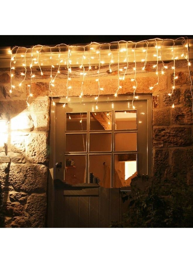 NIBEMINENT Christmas LED Curtain Icicle String Light LED Party Garden Stage Outdoor Decorative Light  - Image 2