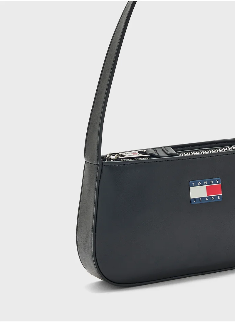 TOMMY JEANS Logo Detail Top Handle Satchel