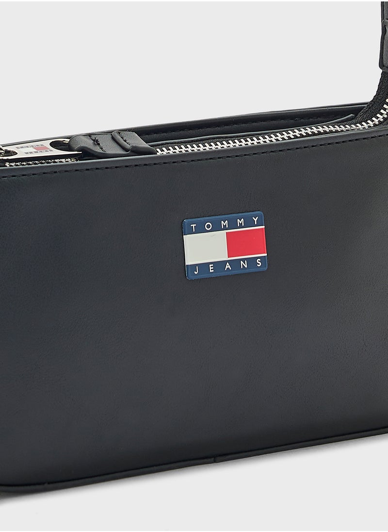 TOMMY JEANS Logo Detail Top Handle Satchel  - Image 4