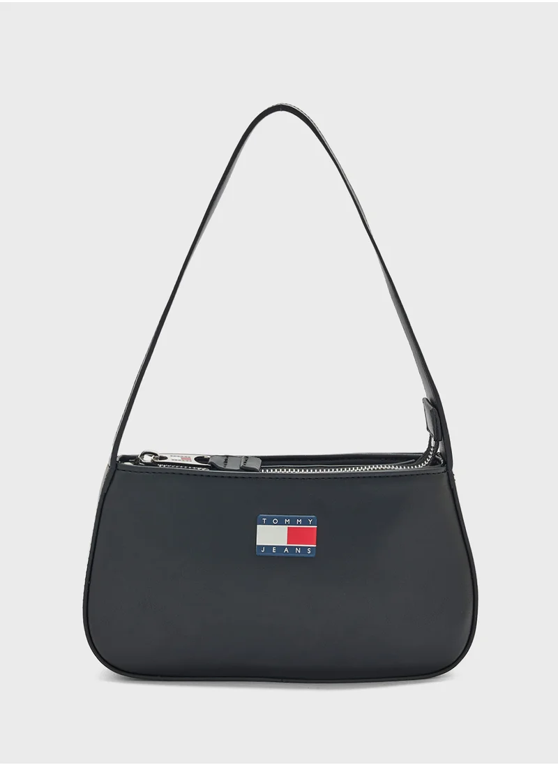 TOMMY JEANS Logo Detail Top Handle Satchel