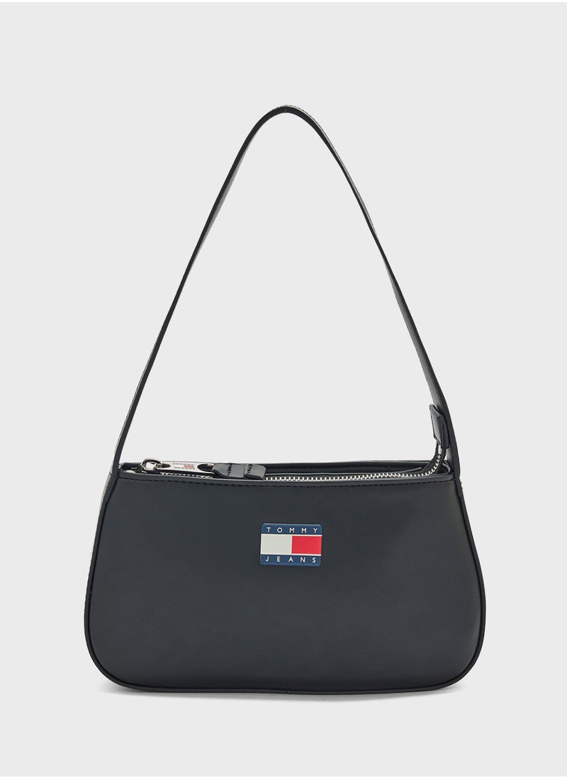 TOMMY JEANS Logo Detail Top Handle Satchel  - Image 1