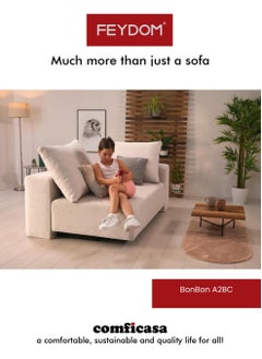 COMFICASA FEYDOM BonBon A2BC Single sofa bed : Mollia White  - Image 5