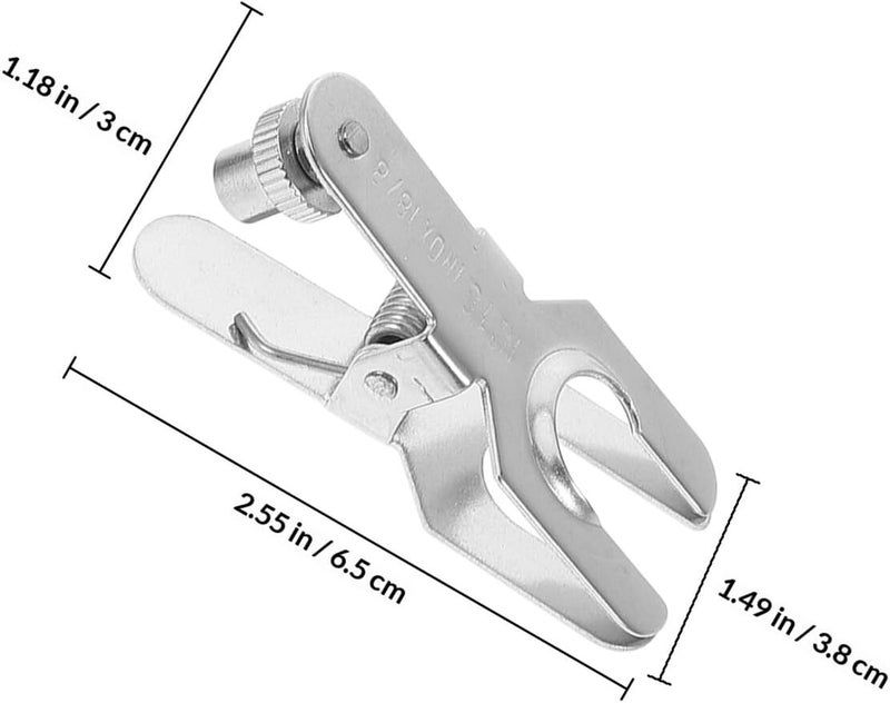 Generic 3pcs Stainless Steel Spherical Joints Glassware Pinch Clamps Laboratory Metal Clamp Set for Chemistry Lab Beaker Support and Glassware Connections - Image 2
