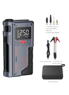 Laapveey Jump Starter with Air Compressor 1000A 12V 150PSI 29.6Wh Car Battery Jump Starter 4.0L Gas 2.5L Diesel Smart Jumper with Display and Emergency Light  - Image 2