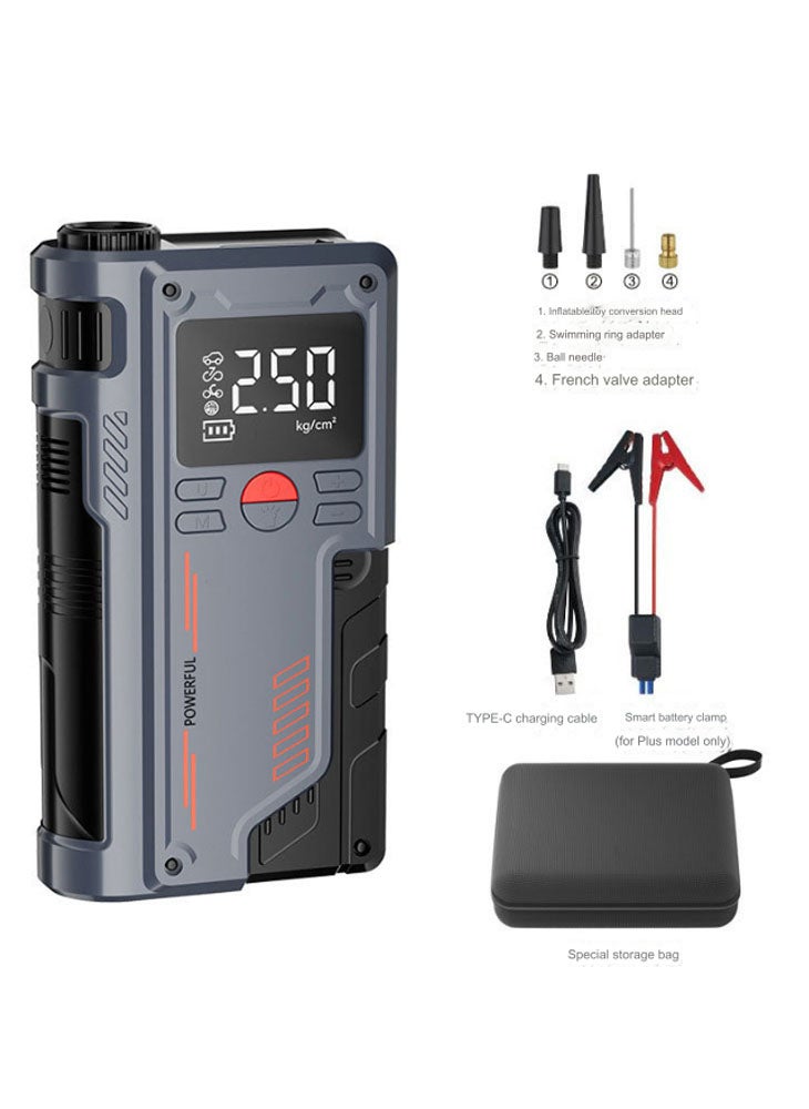 Laapveey - Jump Starter with Air Compressor 1000A 12V 150PSI 29.6Wh Car Battery Jump Starter 4.0L Gas 2.5L Diesel Smart Jumper with Display and Emergency Light - Image 1