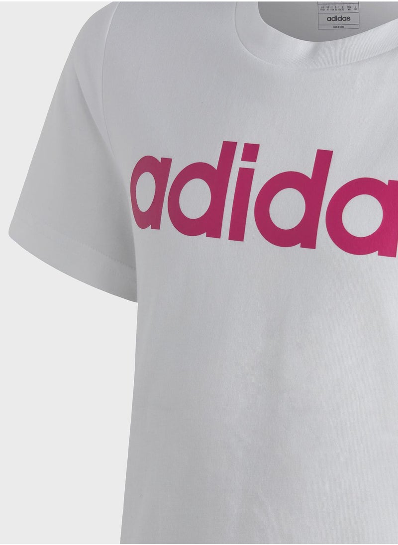 Adidas - Kids Linear Logo T-shirt - Image 1