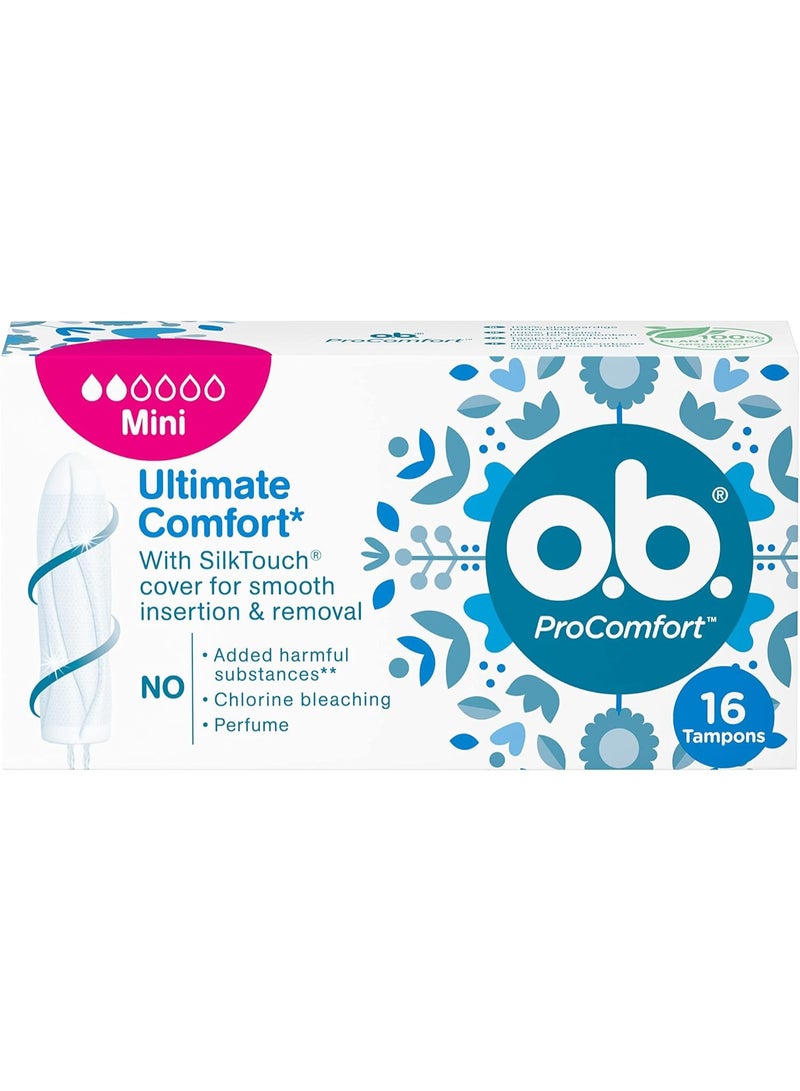 o.b. Ultimate Comfort Mini Tampons 16Pcs  - Image 1