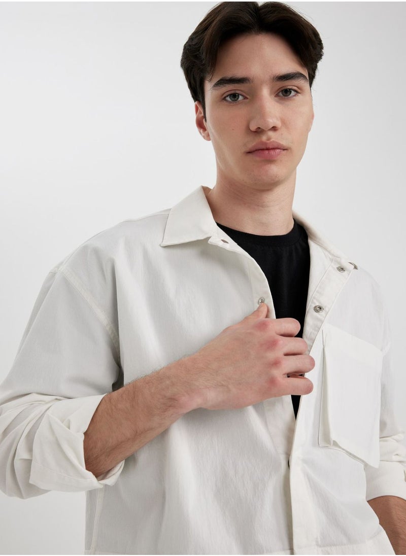 DeFacto - Oversize Fit Long Sleeve Shirt - Image 1