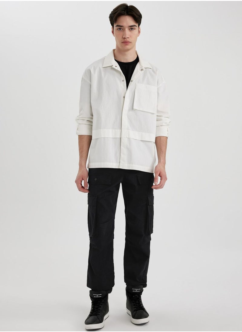 DeFacto - Oversize Fit Long Sleeve Shirt - Image 1