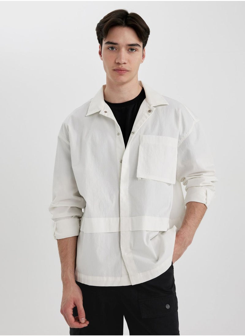 DeFacto - Oversize Fit Long Sleeve Shirt - Image 1