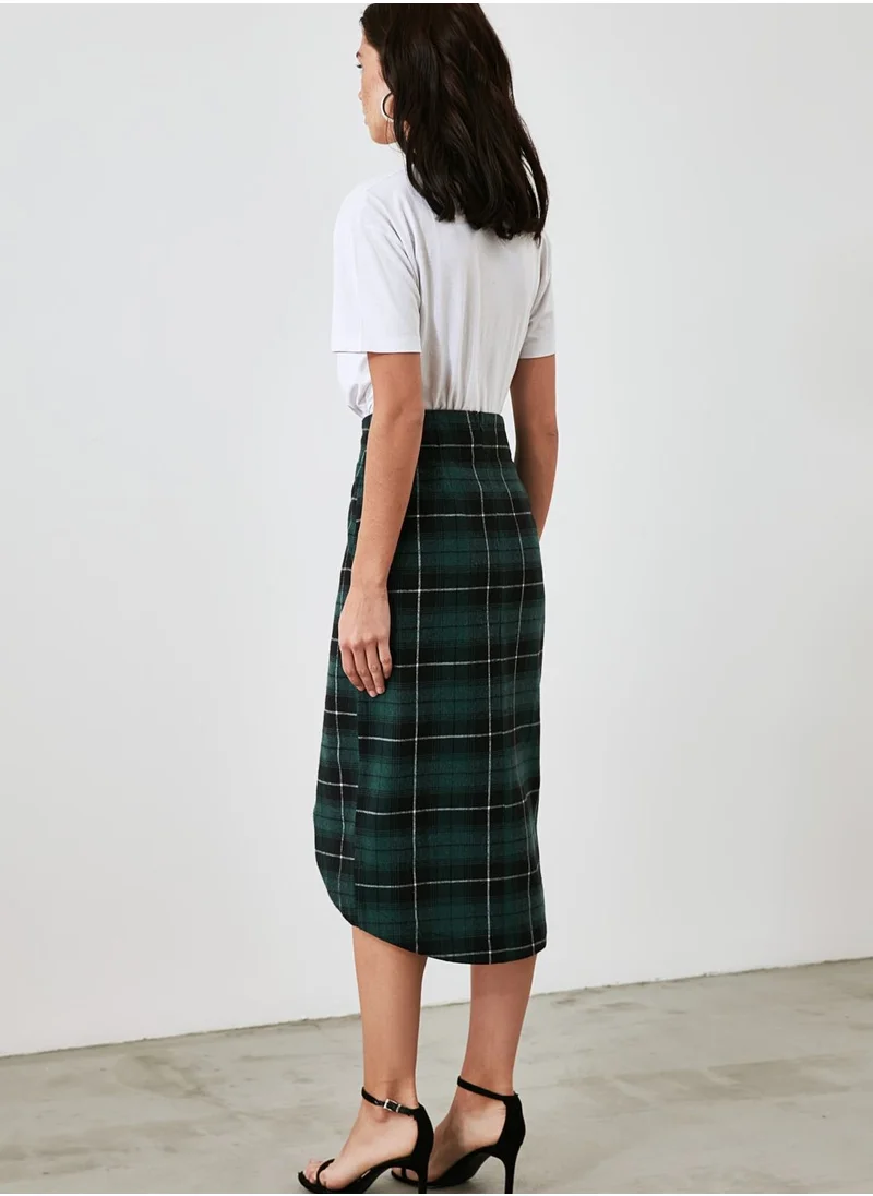 trendyol Plaid Skirt