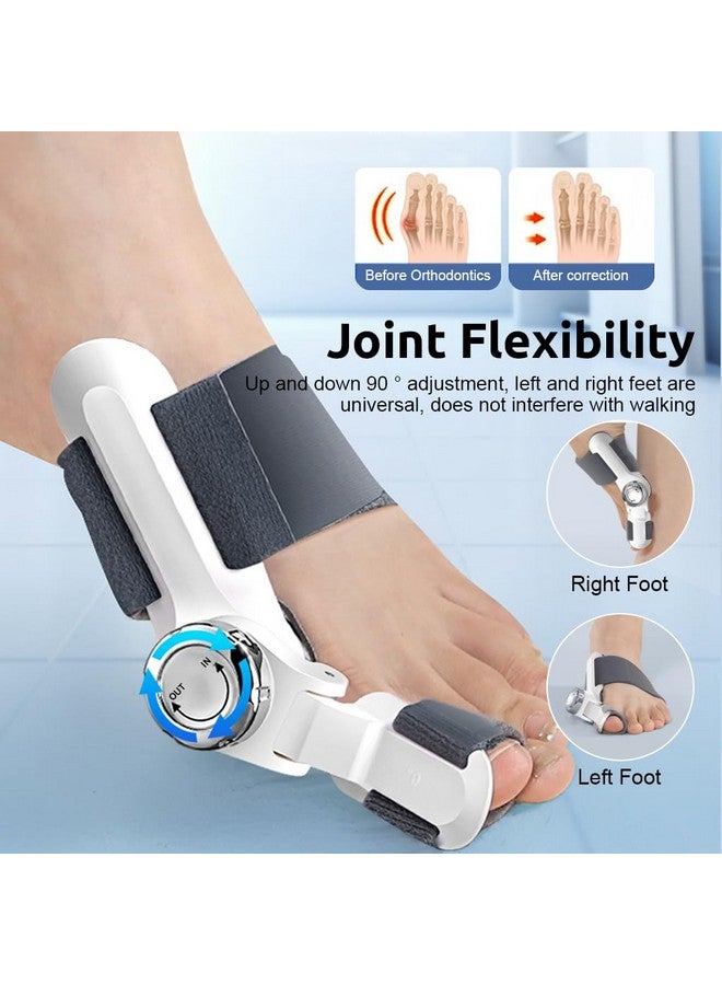 هانيا ® Bunion Corrector، تقويم أصابع القدم المصابة بالبروز العظمي، جبيرة للبروز العظمي قابلة للتعديل بأربع زوايا واتجاه قابل للتعديل، مصحح للبروز العظمي للقدم اليمنى/اليسرى، مصحح للبروز العظمي للقدم - Image 5