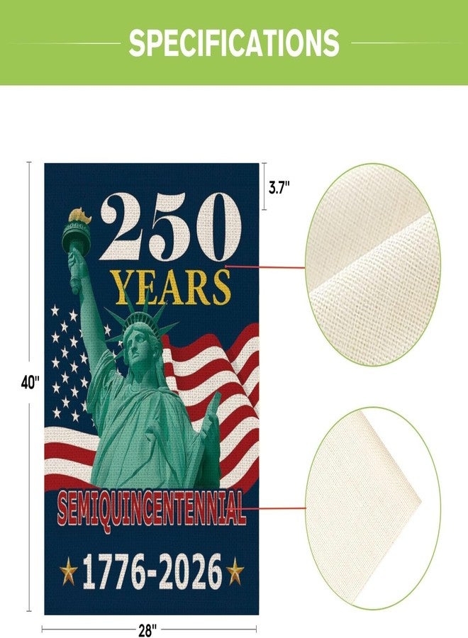 MAGJIUKE 250 Years America Garden Flag,250th Anniversary USA Patriotic Double-Sided Banner,Statue of Liberty Design, 28 x 40 Inch, 1776-2026 Semiquincentennial (28 x 40 Inch) - Image 3