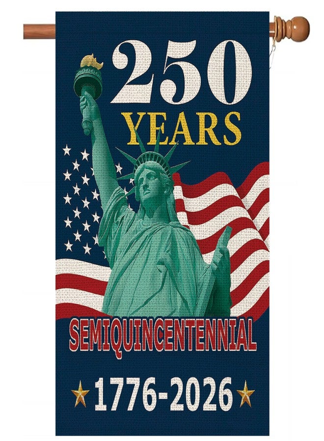 MAGJIUKE 250 Years America Garden Flag,250th Anniversary USA Patriotic Double-Sided Banner,Statue of Liberty Design, 28 x 40 Inch, 1776-2026 Semiquincentennial (28 x 40 Inch) - Image 1