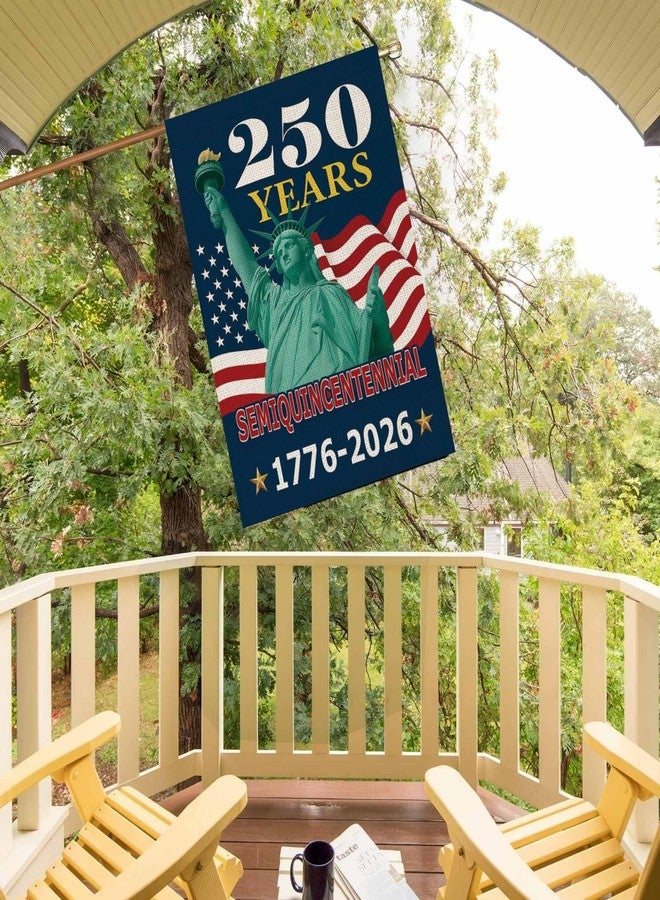 MAGJIUKE 250 Years America Garden Flag,250th Anniversary USA Patriotic Double-Sided Banner,Statue of Liberty Design, 28 x 40 Inch, 1776-2026 Semiquincentennial (28 x 40 Inch) - Image 5