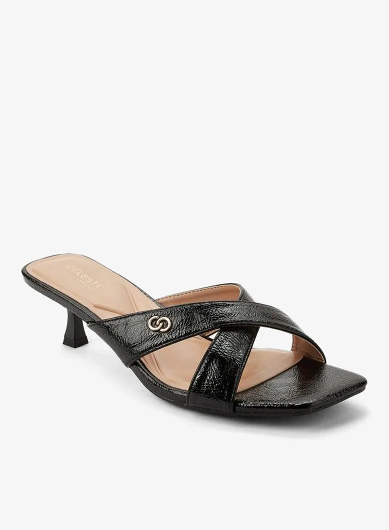 سيليست صنادل بكعب قطة للنساء