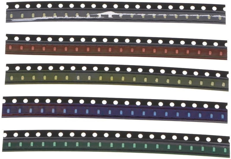 klarako 100pcs SMD LED Bulbs LED Blue, Red, White, Green, Orange, Yellow, Colorful Flash Led Diodes SMD Kit, as described+as described, 0603 - Image 3