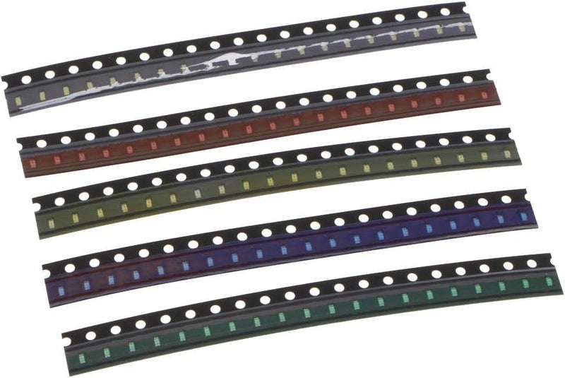 klarako 100pcs SMD LED Bulbs LED Blue, Red, White, Green, Orange, Yellow, Colorful Flash Led Diodes SMD Kit, as described+as described, 0603 - Image 2