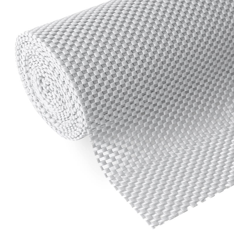 Shelf and Drawer Liner for Kitchen Cabinets NonAdhesive Non Slip Durable Strong Clean Long Size 12 Inches X 20 Feet Shelves Cabinets Storage Kitchen and Desks Silver Gray