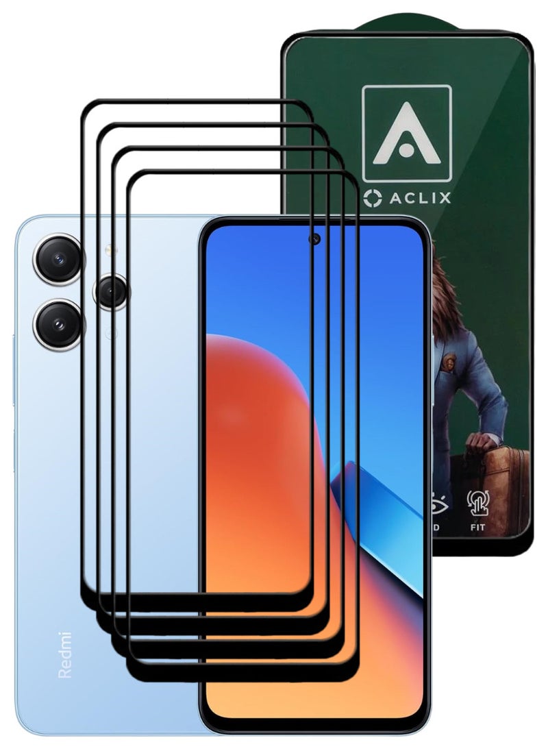 أكاليكس 4 قطع، حماية شاشة،  لهاتف شاومي ريدمي 12  ، جودة ممتازة. - Image 1