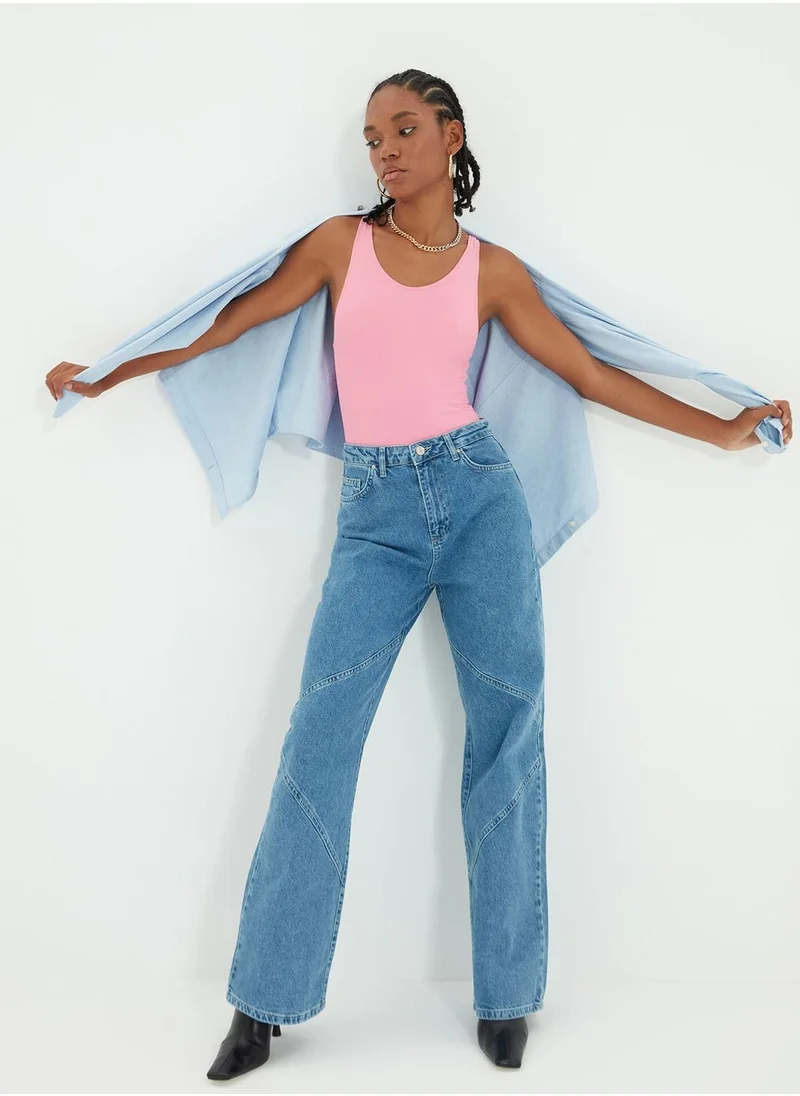 trendyol High Waist Wide Leg Jeans