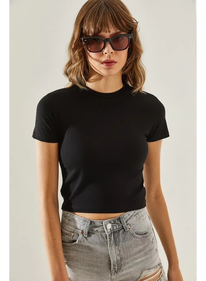 Ginger Basics Crew Neck Fitted T-shirt