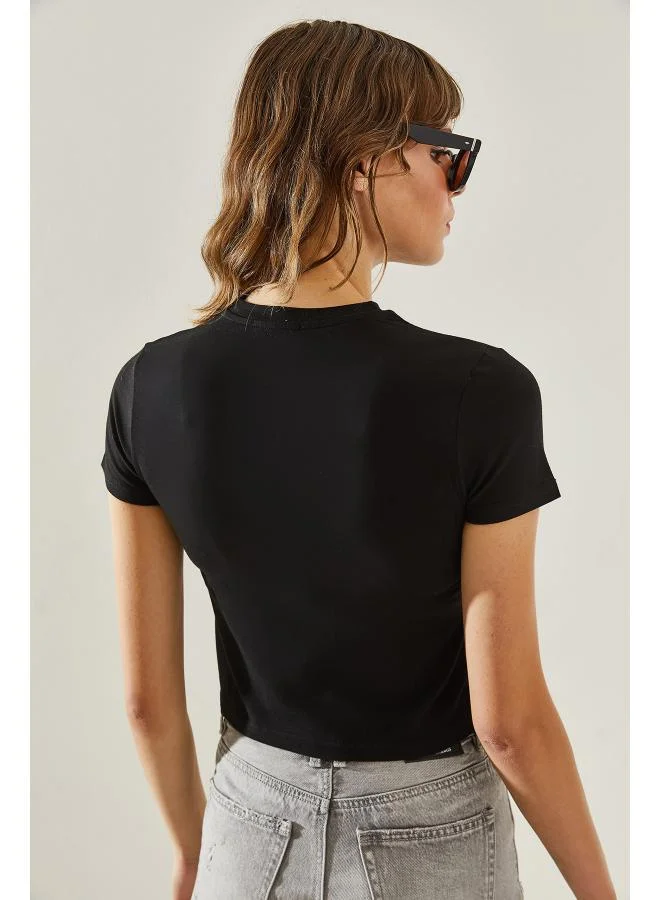 Ginger Basics Crew Neck Fitted T-shirt