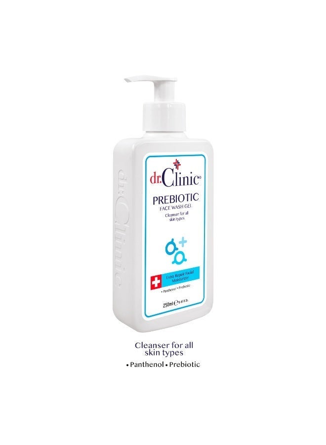 dr.Clinic DR. CLINIC | Prebiotic Face Wash Gel Cleanser | Gentle Daily Facial Wash | Enriched with Panthenol & Prebiotics | For All Skin Types | 250 ml - Image 5