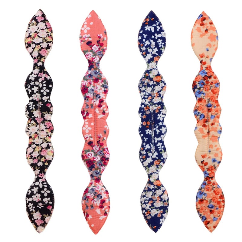 Magic Rabbit Ear Sponge Hair Bun Maker Donut Twist Shaper Hair Styling Curl Crown Twister Holder Floral