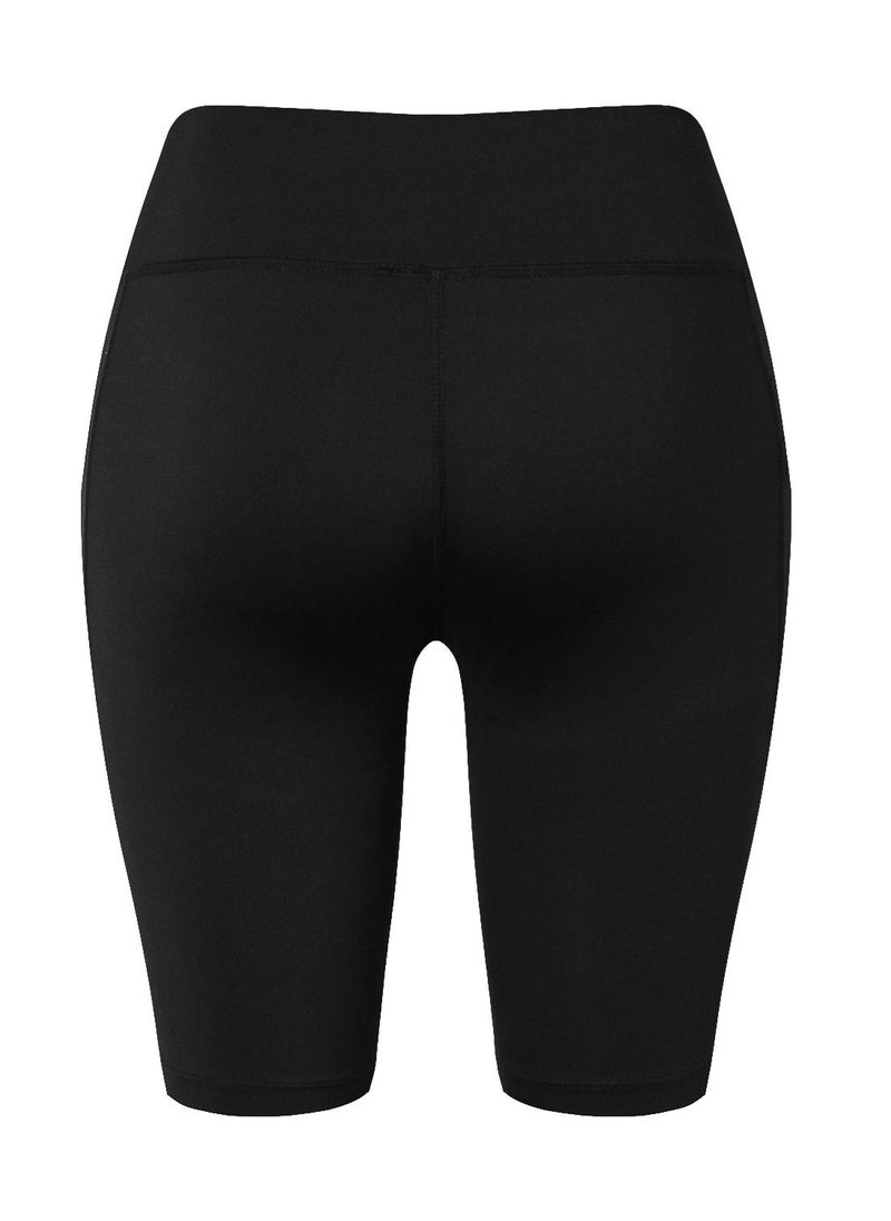 Loquat Women Quick Dry Breathable Elastic Shorts Black  - Image 2