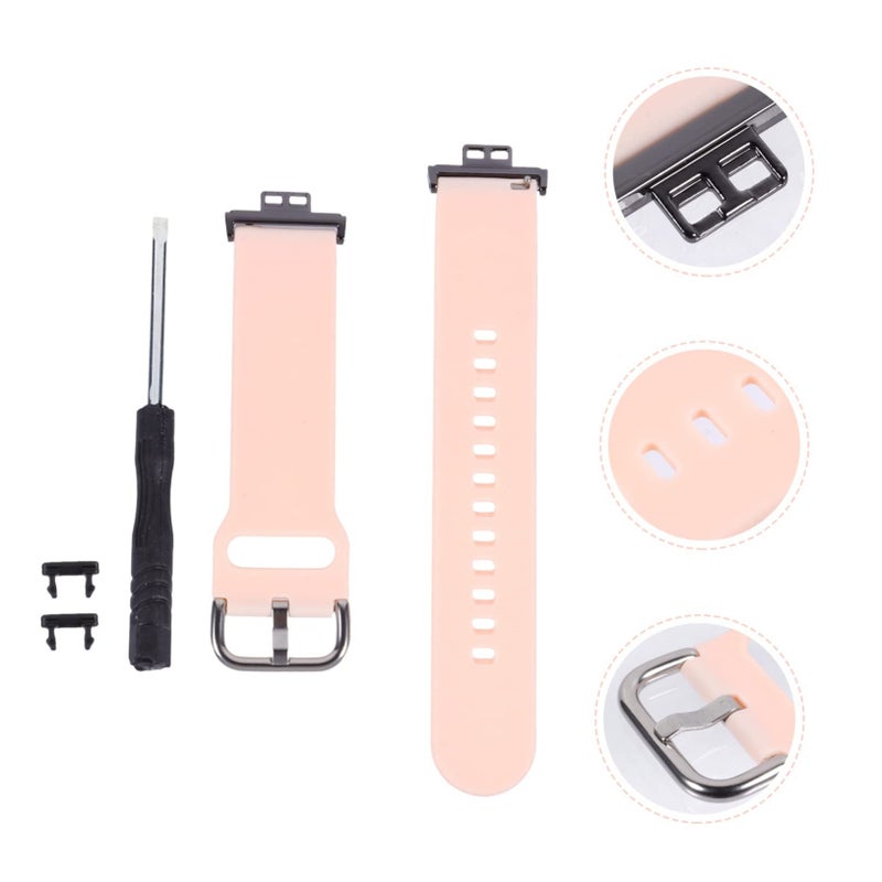 Pink Fitness Watchband Replacement Belt Comfortable Design Sports Travel Gift - Image 5