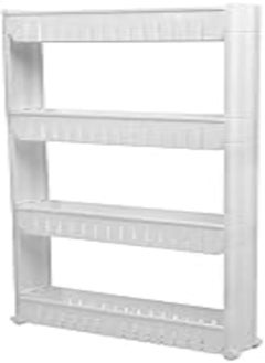 Generic Organizer for kitchen or bathroom, movable 4 shelves, white color, 2725609654949 
