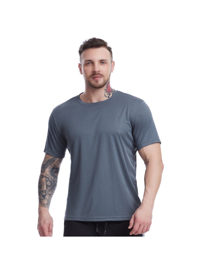 Men'S Loose Sportswear Summer Mesh Breathable Short Sleeved T Shirt Sports And Leisure Basketball Training Outdoor T Shirts - Image 1