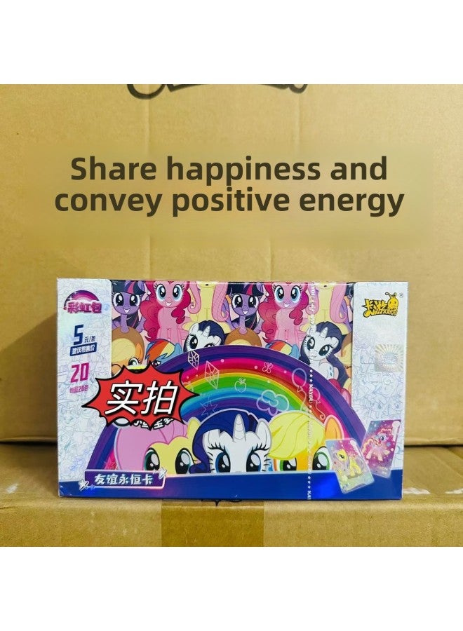 Card Tour Pony Card Card A Whole Box Of Fun Shadow Pack Third Play Official Genuine Huiyue 6 Rainbow 3 Card Pack Card-Color:Rainbow Bag With 2 Bullets In A Box Of 20 Packs (retail 5 Yuan Package)
