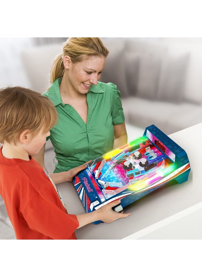 Merchant Ambassador Merchant Ambassador Retro Arcade Electronic: Pinball - Tabletop Game, Vibrating Bumpers, LED Lights, Sound Effects, 1 Player, Ages 6+  - Image 5
