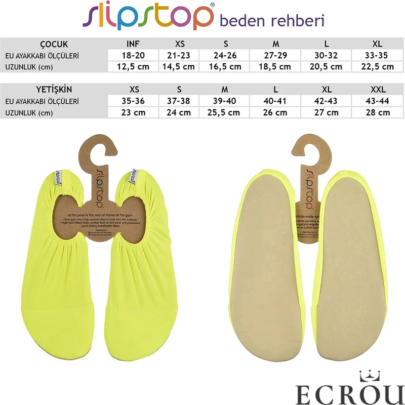 Slipstop Neon Yellow Women's Sea Pool Shoes