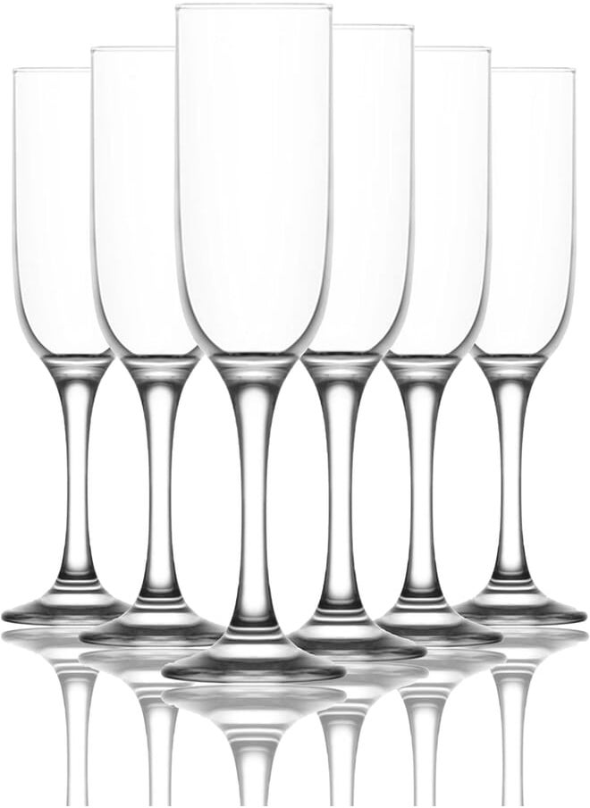 LAV LAV TOKYO Glass / 6 Pcs / 210 cc - 7.25 Oz/Elegant design, Trusted Brand, attractive shape of smoothies, Juices, Cocktails/High Quality Materials 