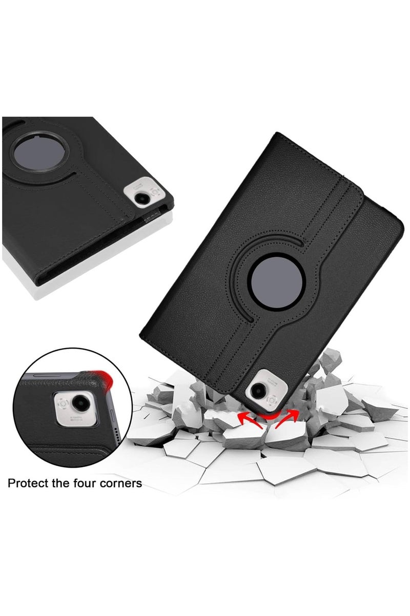 VKL Case Compatible with Honor Pad X9A/Honor Pad X9 Pro Case (11.5" 2025 release) Multifunctional Leather Cover Swivel Unique Stand Anti-Fall Auto Sleep/Wake (Black) - Image 5