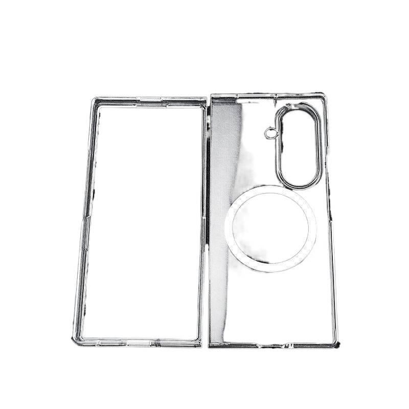 غطاء MagSafe | أسود | TPU | مقاوم للخدوش | شفاف لامع بالأشعة فوق البنفسجية | لـ Samsung Galaxy Z Fold 7 - Image 1