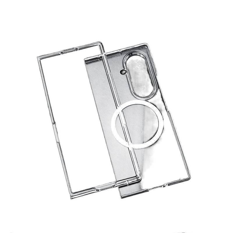 غطاء MagSafe | أسود | TPU | مقاوم للخدوش | شفاف لامع بالأشعة فوق البنفسجية | لـ Samsung Galaxy Z Fold 7 - Image 4