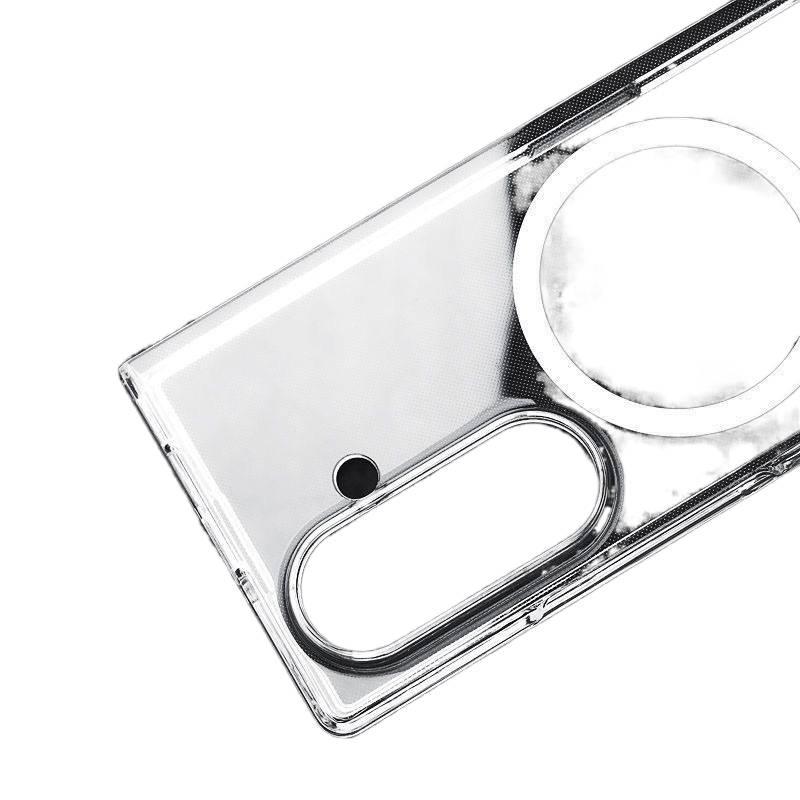 غطاء MagSafe | أسود | TPU | مقاوم للخدوش | شفاف لامع بالأشعة فوق البنفسجية | لـ Samsung Galaxy Z Fold 7 - Image 2
