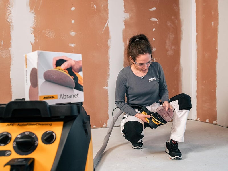 Mirka Abranet 5 Inch 320 Grit Mesh Abrasive Sanding Discs - Box of 50 - Image 5