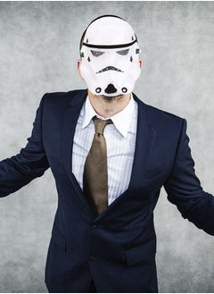 GROIC قناعان من Star Wars Theme Mask Darth Vader من Star Wars White Soldier Clone Soldier Mask للأطفال للعب الأدوار والتنكر  - Image 3