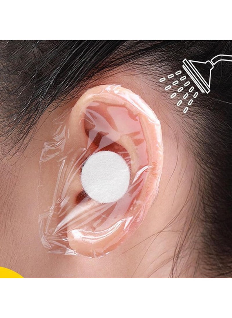 فلاي هسو لاصق واقي للأذن مقاوم للماء لاصق واقي للأذن للسباحة للأطفال والكبار أغطية الأذن للسباحة شريط لاصق واقي للأذن ناعم 60 قطعة  - Image 5