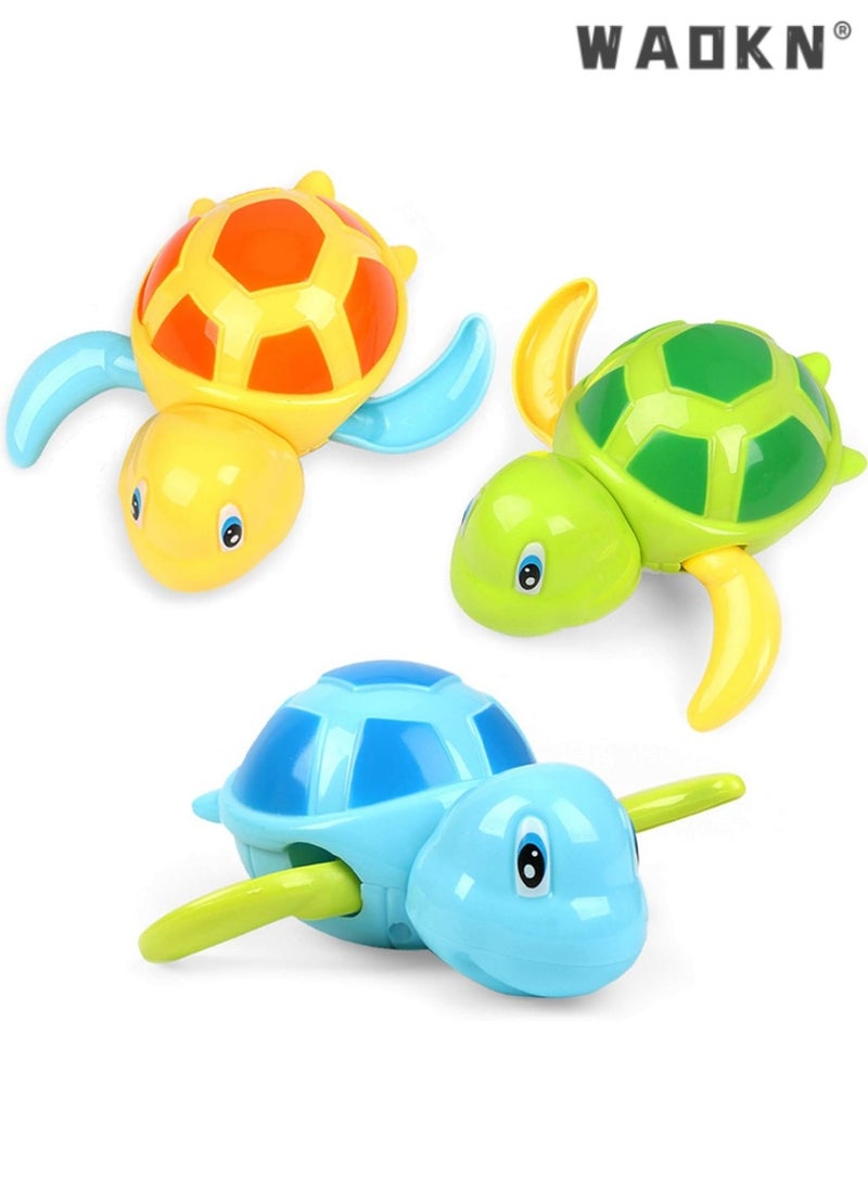 دبليو أيه أو كي أن مناسبة لأنّ 1-5-year-old طفل حمام لعبة ، لعبة حمام سباحة للأطفال ، طفل متعة السباحة السلاحف حمام لعبة ، لعبة جميلة عائمة حوض الاستحمام ، هدية للأطفال ما قبل المدرسة الفتيان والفتيات  - Image 1